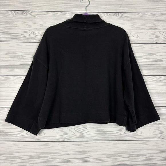 The North Face Black Outerlands Funnel Neck Waffle Knit Shirt Large - Picture 6 of 9